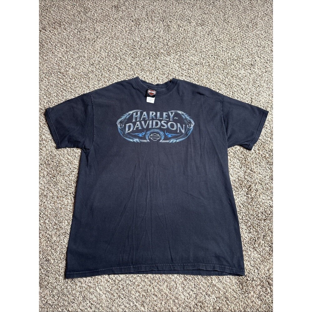 Vintage 2005 Harley Davidson Zepka Johnstown PA T-Shirt Size XL Black